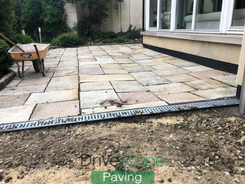 Lizmore Paving Driveway with Sandstone Patio in Foxrock, Dublin