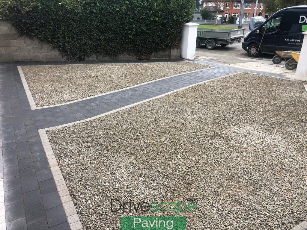 Gravel Driveway with Corrib Pathway and Borderline in Killester, Dublin
