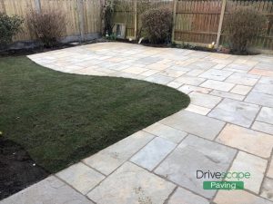 Limestone Patio with New Fencing in Dunshaughlin, Co. Meath