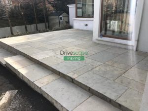 Raised Limestone Patio in Raheny, Dublin