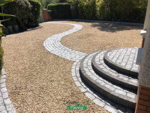 Gravel Driveway with Semi-Circle Steps in Malahide, Co. Dublin