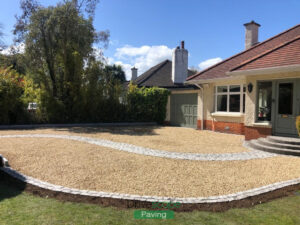 Gravel Driveway with Semi-Circle Steps in Malahide, Co. Dublin