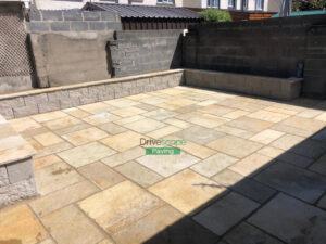 Limestone Slabbed Patio in Lucan, Dublin