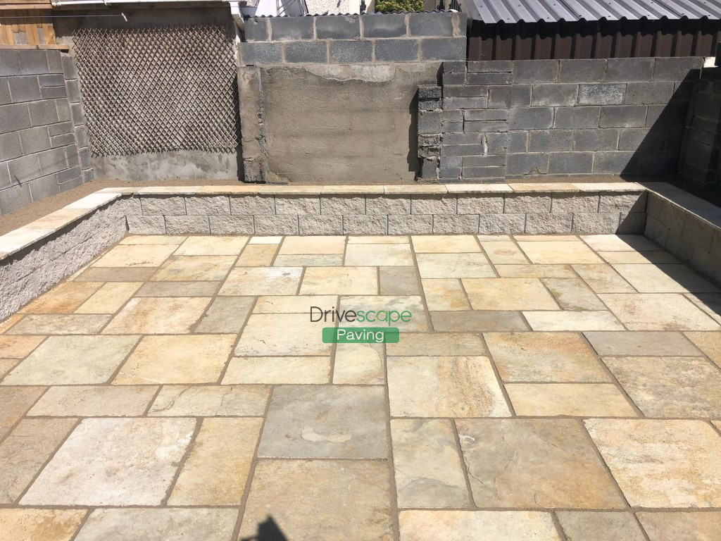 Limestone Slabbed Patio in Lucan, Dublin