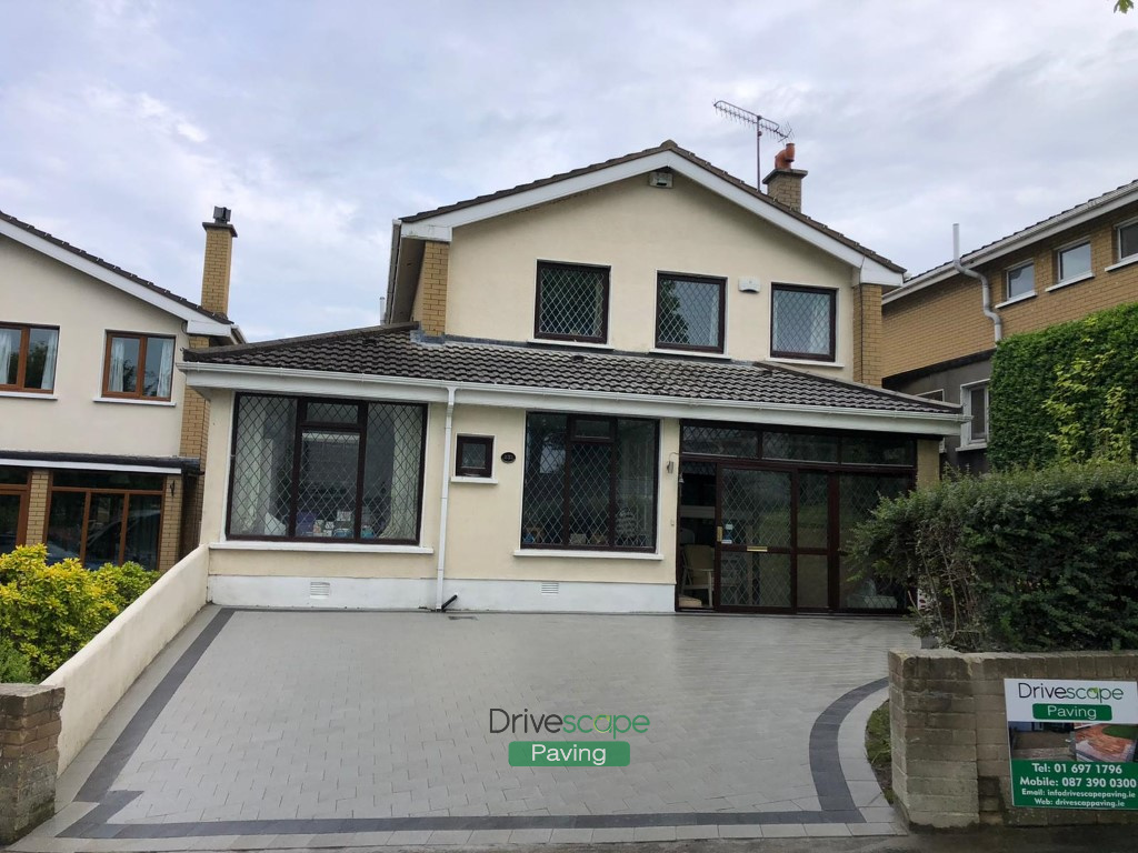 Silver Granite and Charcoal Driveway in Malahide