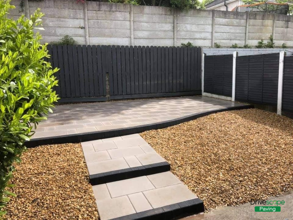 Slabbed Patio with Gravel in Clonee, Dublin