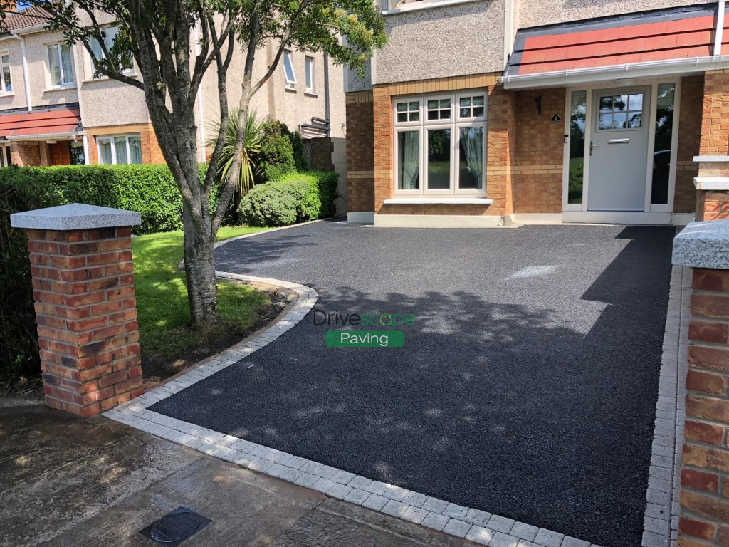 Tarmac Driveway with Granite Cobble Setts in Crumlin, Dublin