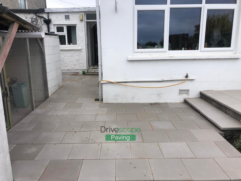 Natural Grey Raised Patio in Foxrock, Dublin