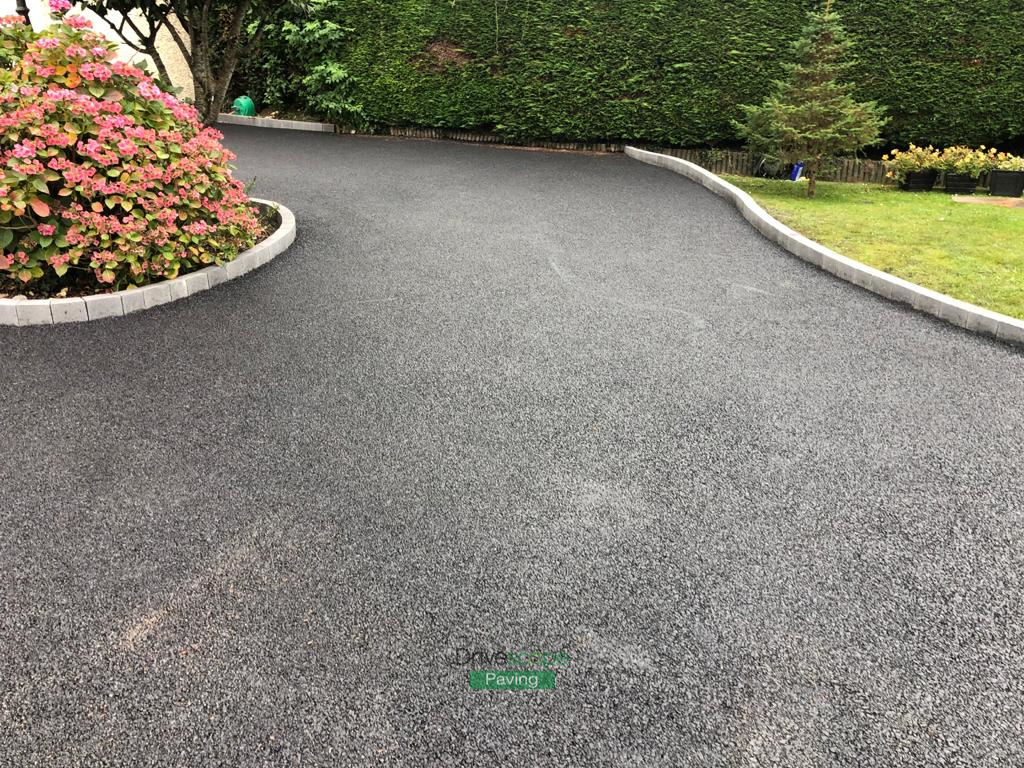 New Asphalt Driveway with Silver Granite Corrib Border in Donabate, Co. Dublin