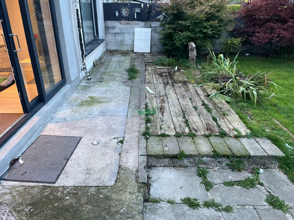 Raised Patio with Granite Slabs in Templeogue, Dublin