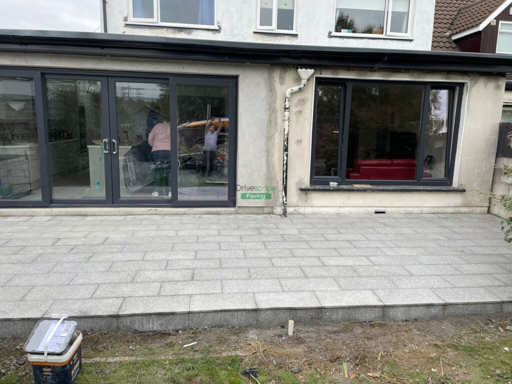 Raised Patio with Granite Slabs in Templeogue, Dublin