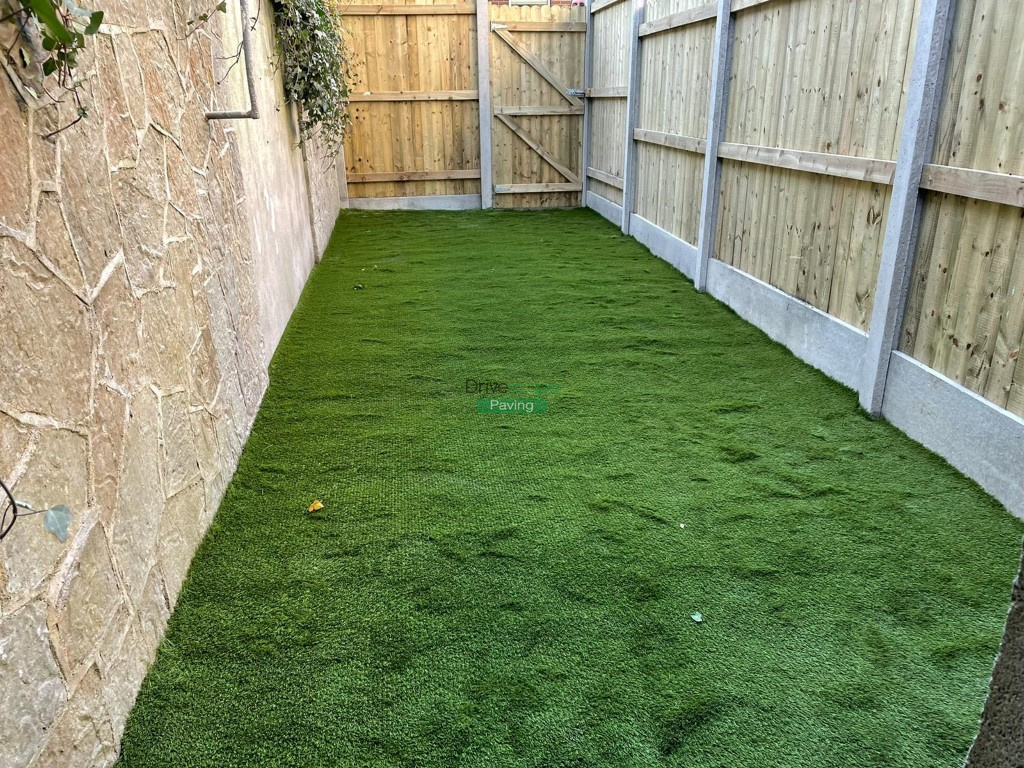 Children’s Play Area with New Artificial Grass, Fencing and Walling in Dublin