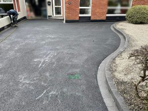 Asphalt Driveway with Gravel Flowerbed in Portmarnock, Co. Dublin