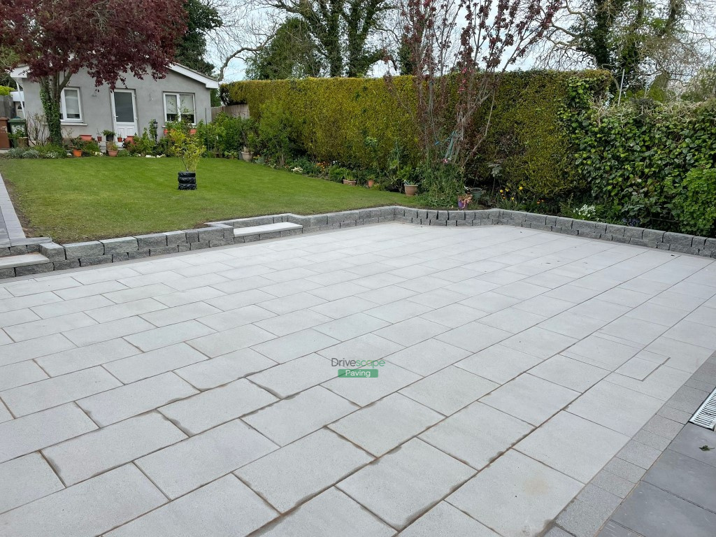 Patio and Driveway with Newgrange Granite Slabs in Swords, Dublin