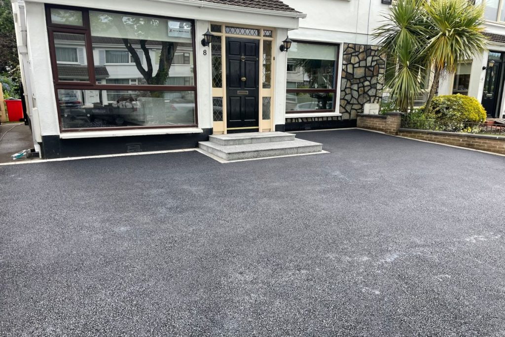 Asphalt Driveway with Granite Border and Double Step in Castleknock, Dublin