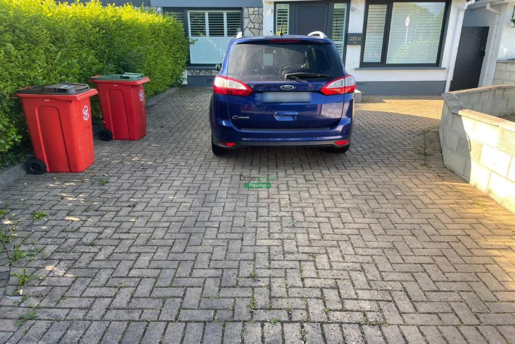 Driveway with Imprinted Concrete, Slane Borderline and New Steps in Blanchardstown, Dublin (2)