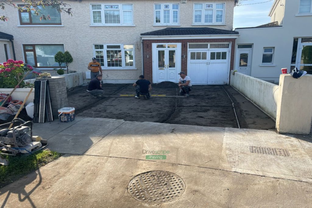 Corrib Block Paved Driveway with New Pillar in Blackrock, Dublin (2)