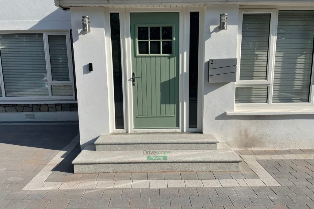 Corrib Paved Driveway with Plastered Walls and Pillars with Capping in Castleknock, Dublin (3)