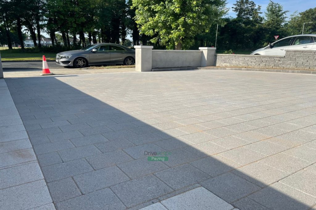 Corrib Paved Driveway with Plastered Walls and Pillars with Capping in Castleknock, Dublin (5)