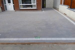 Driveway with Black Granite Corrib Paving and Silver Granite Borderline in Leixlip, Co. Kildare (8)