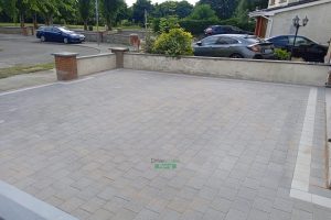 Driveway with Black Granite Corrib Paving and Silver Granite Borderline in Leixlip, Co. Kildare (9)