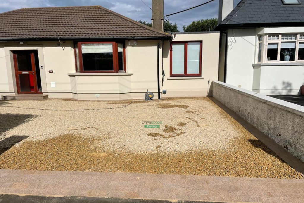 Gravelled Driveway with Granite Doorstep in Baldoyle, Dublin