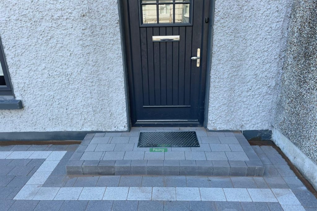 Driveway with Black Granite Corrib Paving and Silver Granite Border in Inchicore, Dublin (3)
