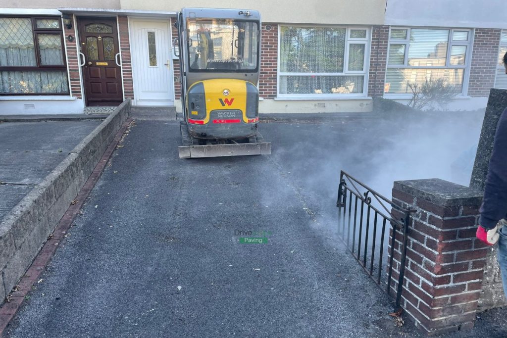 Mint Sandstone Slabbed Driveway with Rustic Borderline in Cabra, Dublin (1)
