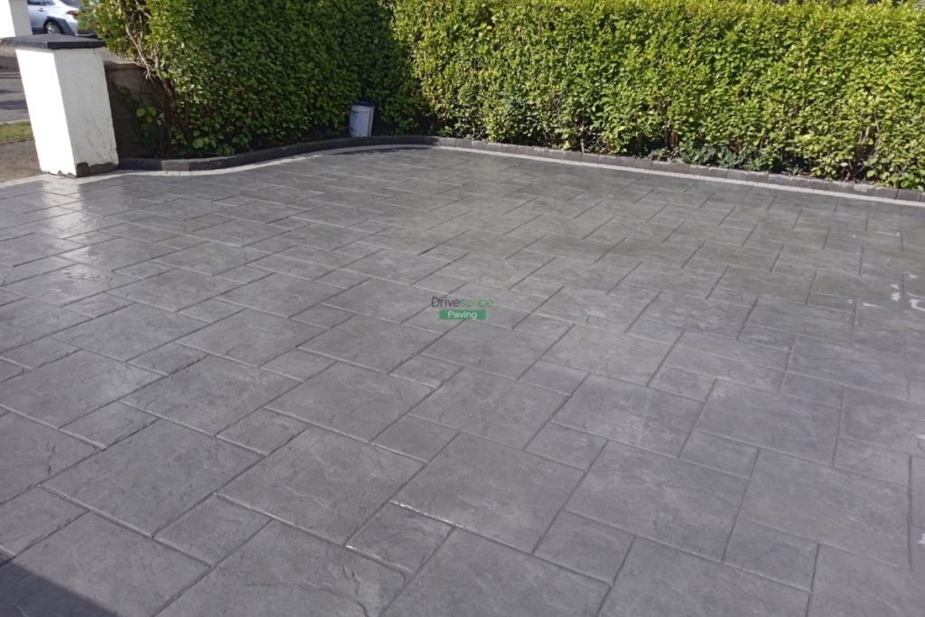 Driveway with Imprinted Concrete and Granite Borderlines in Blanchardstown, Dublin (4)