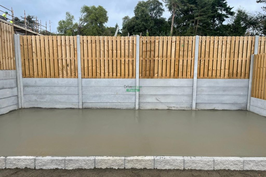 Tiered Patio with Granite Slabs, Connemara Walling and Concrete Base in Bray, Co. Wicklow (6)
