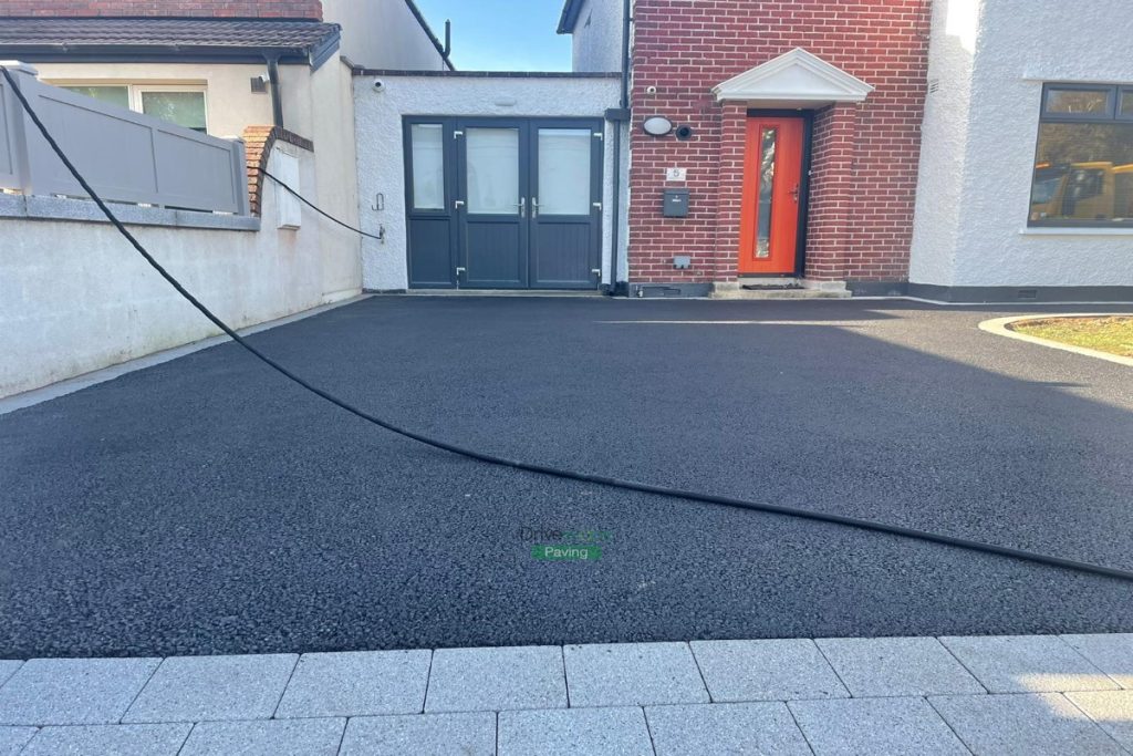 Asphalt Driveway with Silver Granite Border in Clontarf, Dublin