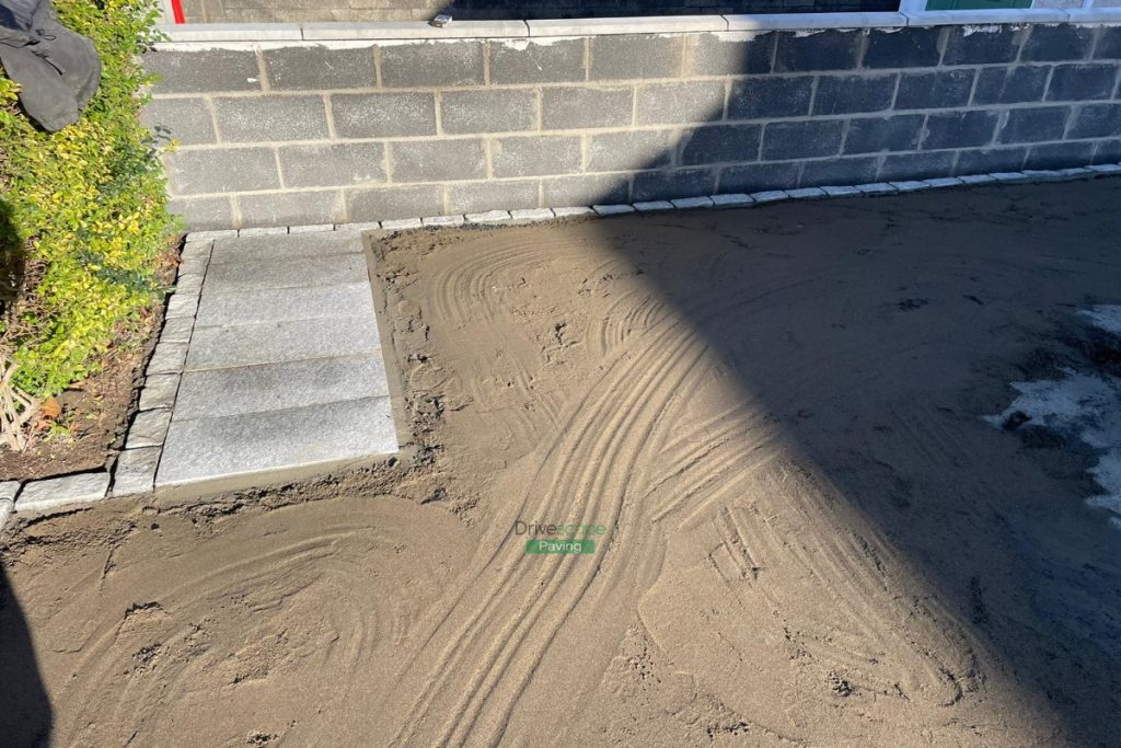 Gravelled Driveway with Silver Granite Slabs in Ashtown, Dublin (5)