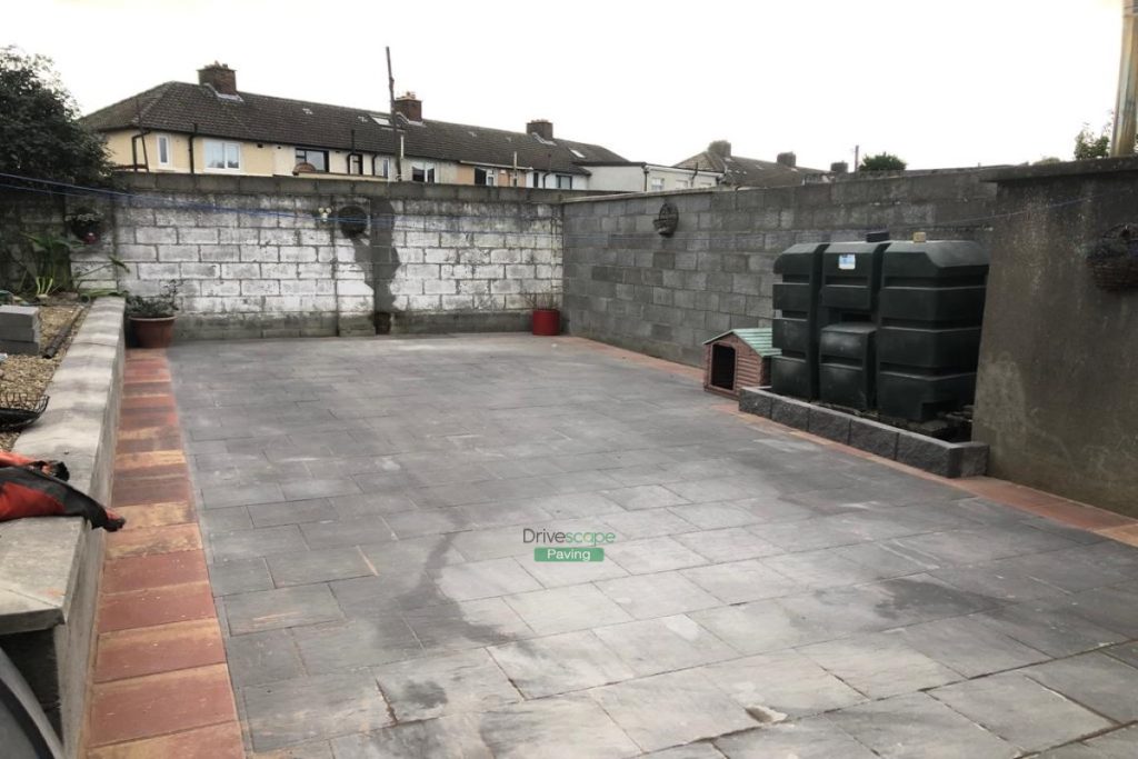Patio with Charcoal and Rustic Classic Flags in Whitehall, Dublin