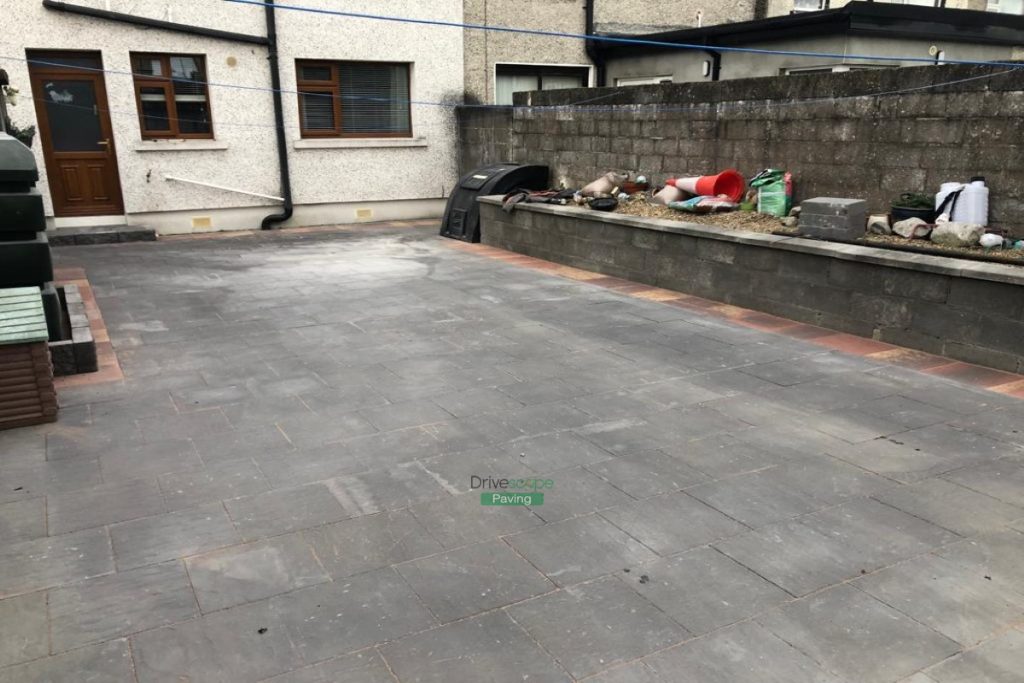 Patio with Charcoal and Rustic Classic Flags in Whitehall, Dublin (9)