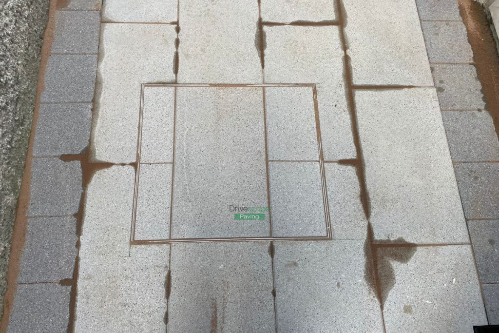 Patio with Newgrange Granite Slabs and Black Granite Borderline in Blanchardstown, Dublin (3)