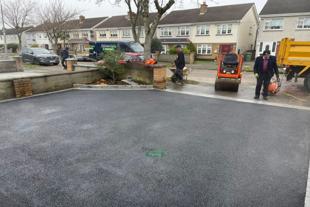 Asphalt Driveway with Granite Pathway, Apron and Border in Hartstown, Dublin (6)