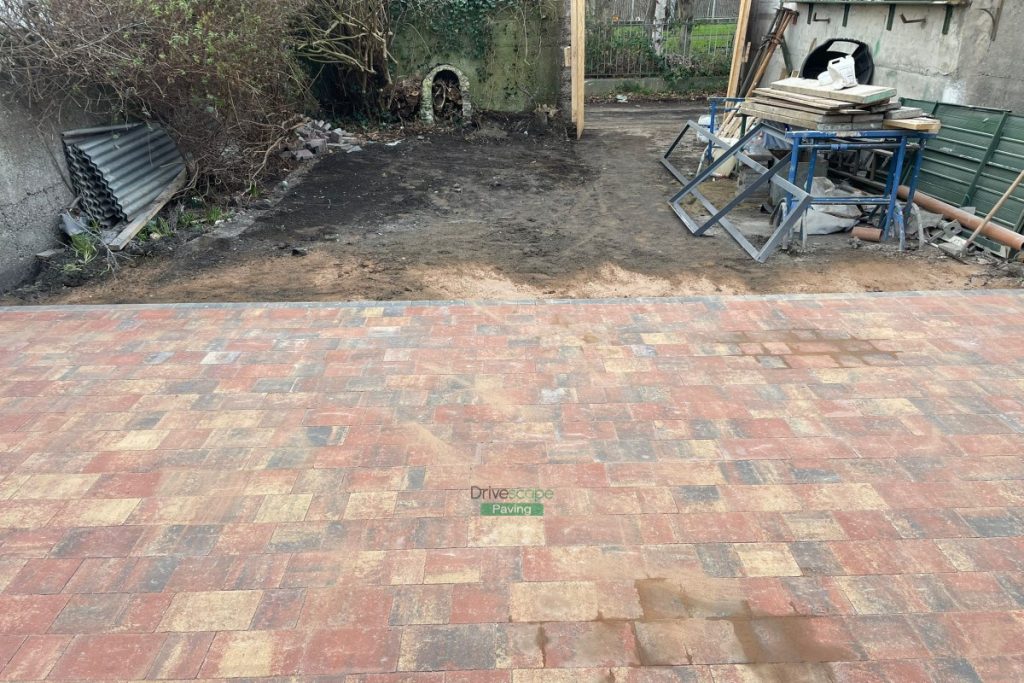 Raised Patio with Rustic Mellifont Paving in Cabra, Dublin (6)