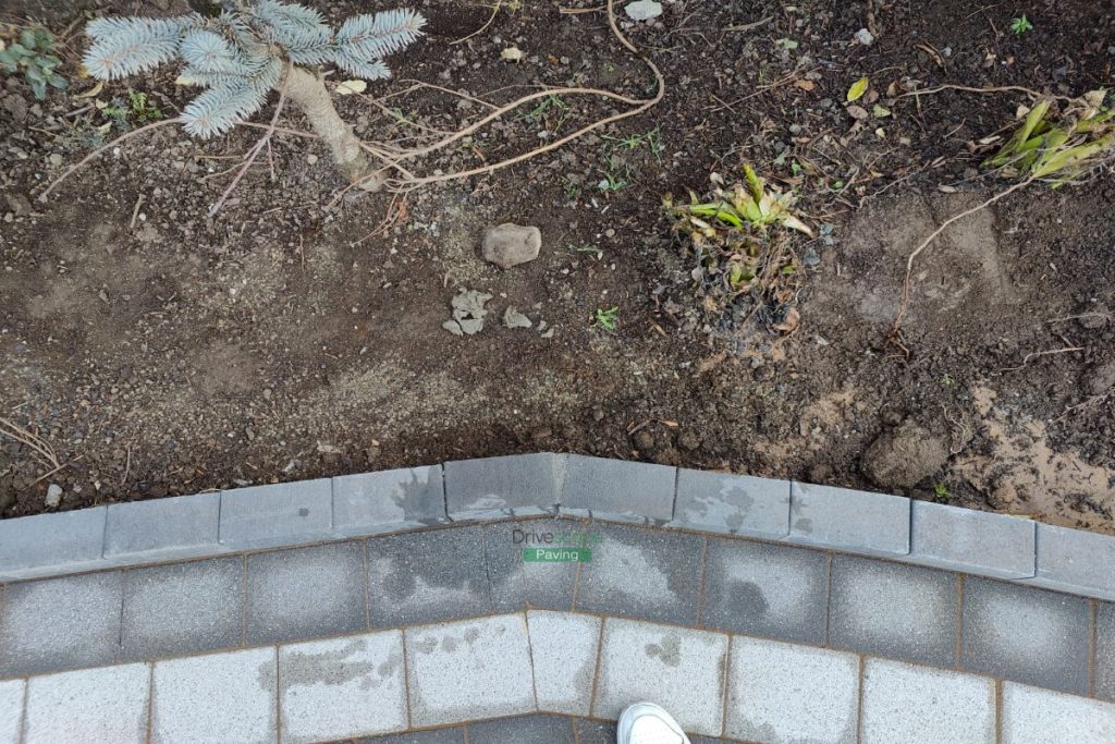 Black Granite Slabbed Driveway with Silver Borders and New Doorstep in Leixlip, Co. Kildare (8)
