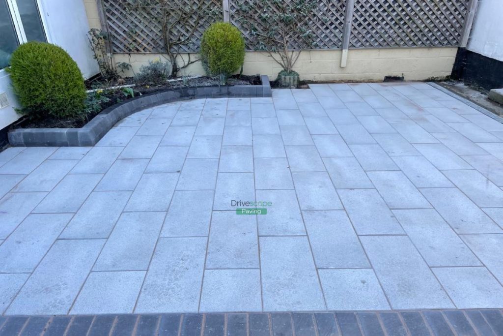 Granite Slabbed Patio with Bull-Nose Kerbing in Castleknock, Dublin (5)