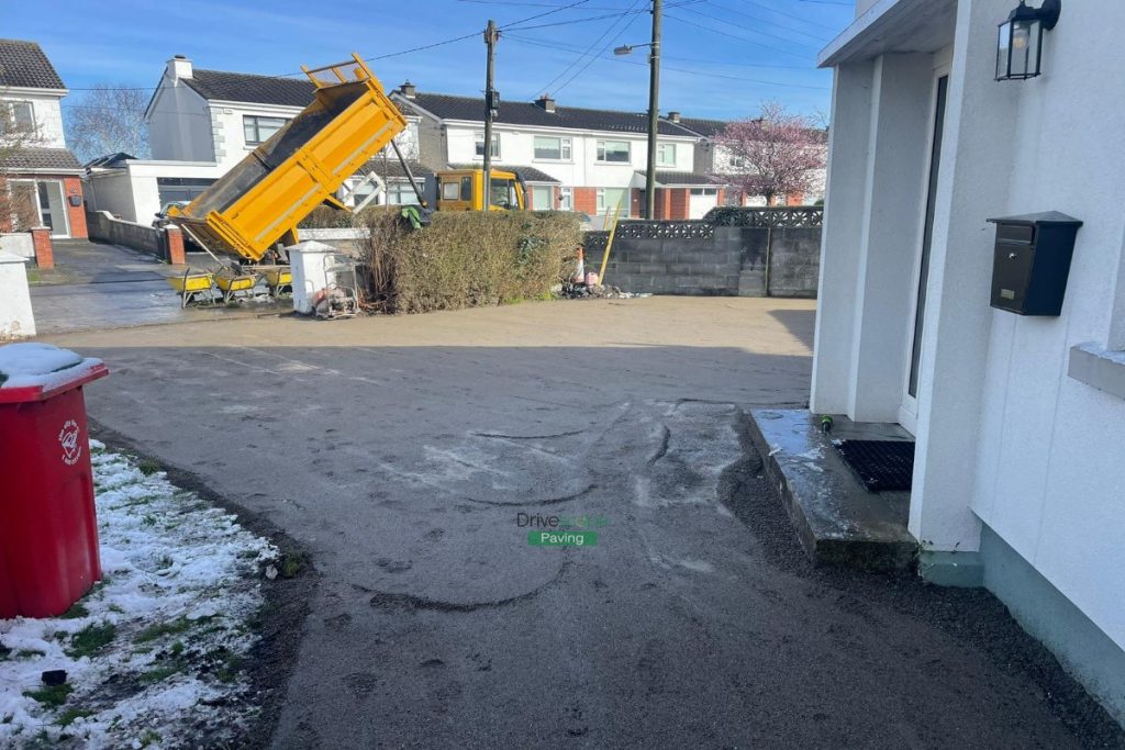 Driveway with Corrib Paving, New Fencing and Granite Borders and Step in Santry, Dublin (2)