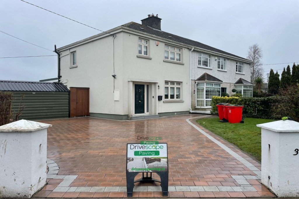Driveway with Corrib Paving, New Fencing and Granite Borders and Step in Santry, Dublin (9)