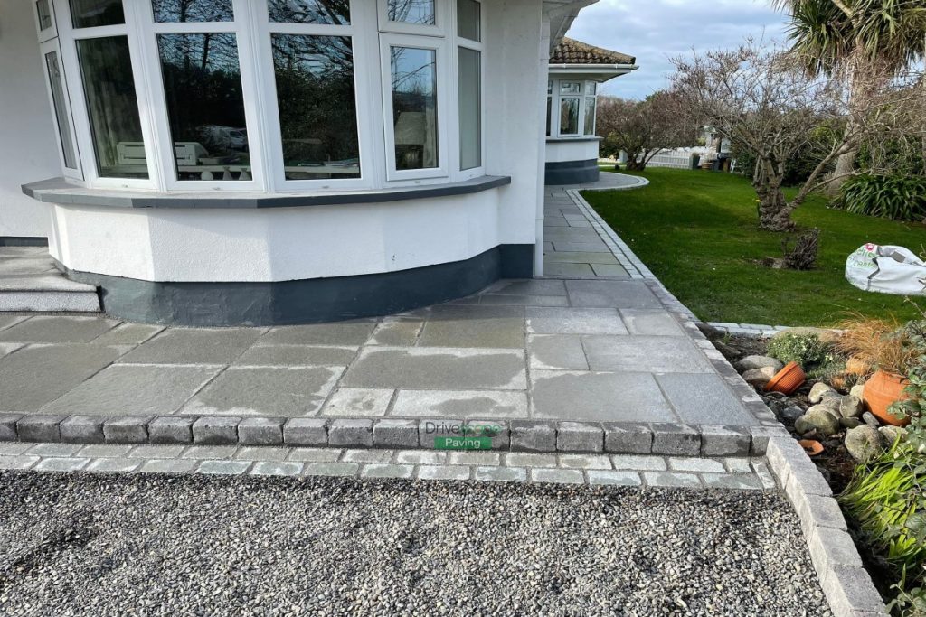 Gravelled Driveway with Asphalt Apron and Cladded Flower Beds in Skerries, Co. Dublin (6)