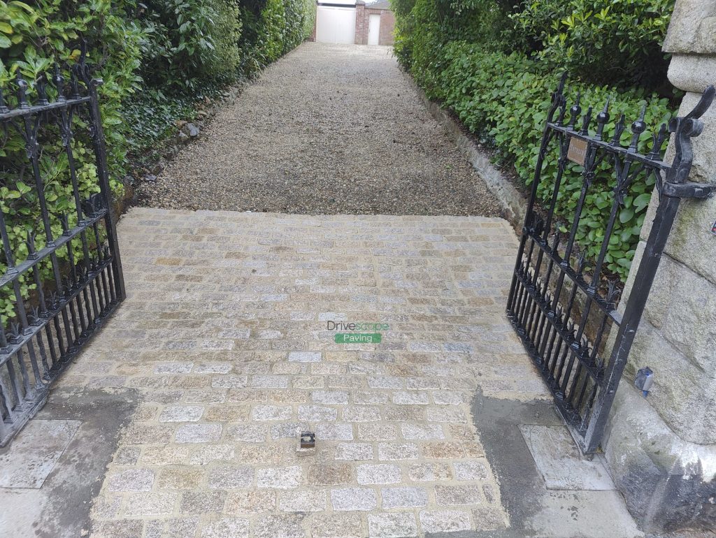 Gravelled Driveway with Cobbled Apron in Bray, Co. Wicklow
