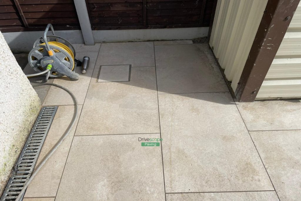 Porcelain Tiled Patio with Granite Borderlines and Gravel in Celbridge, Co. Kildare (9)