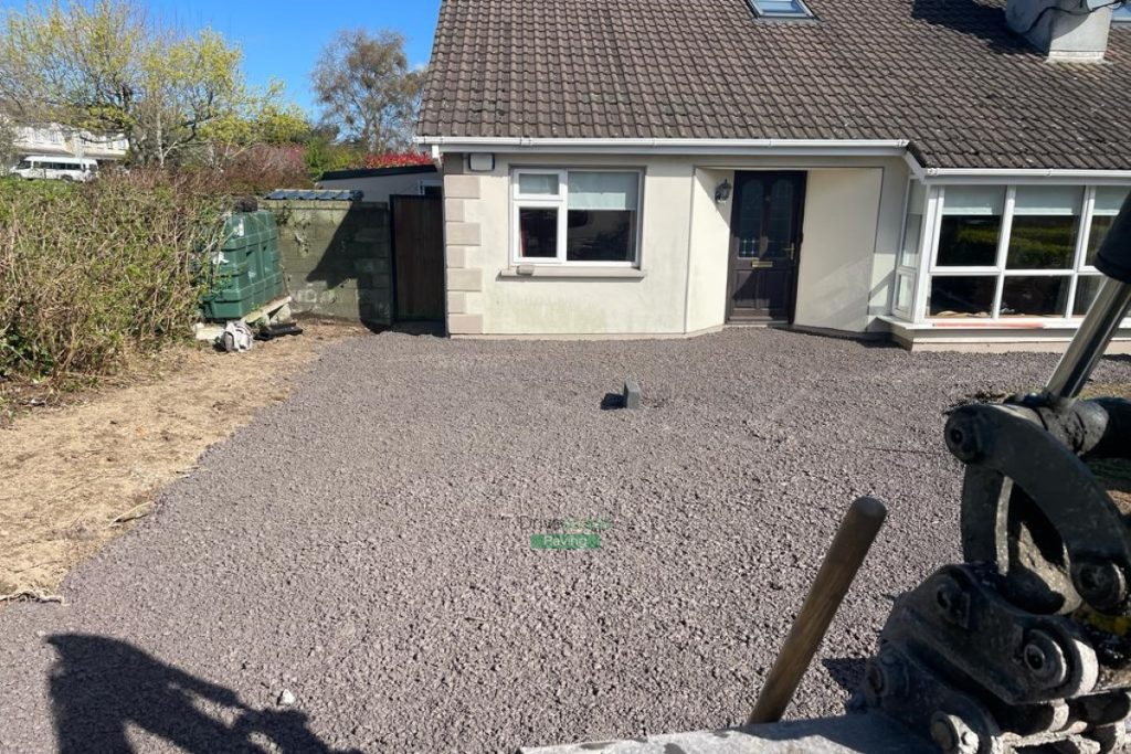 Driveway with Curragh Gold Corrib Paving and Black Granite Border in Newcastle, Co. Wicklow (1)
