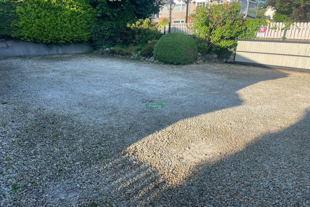 Driveway with Golden Gravel in Churchtown, Dublin (2)