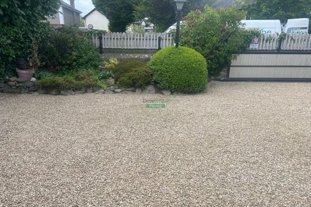Driveway with Golden Gravel in Churchtown, Dublin (3)