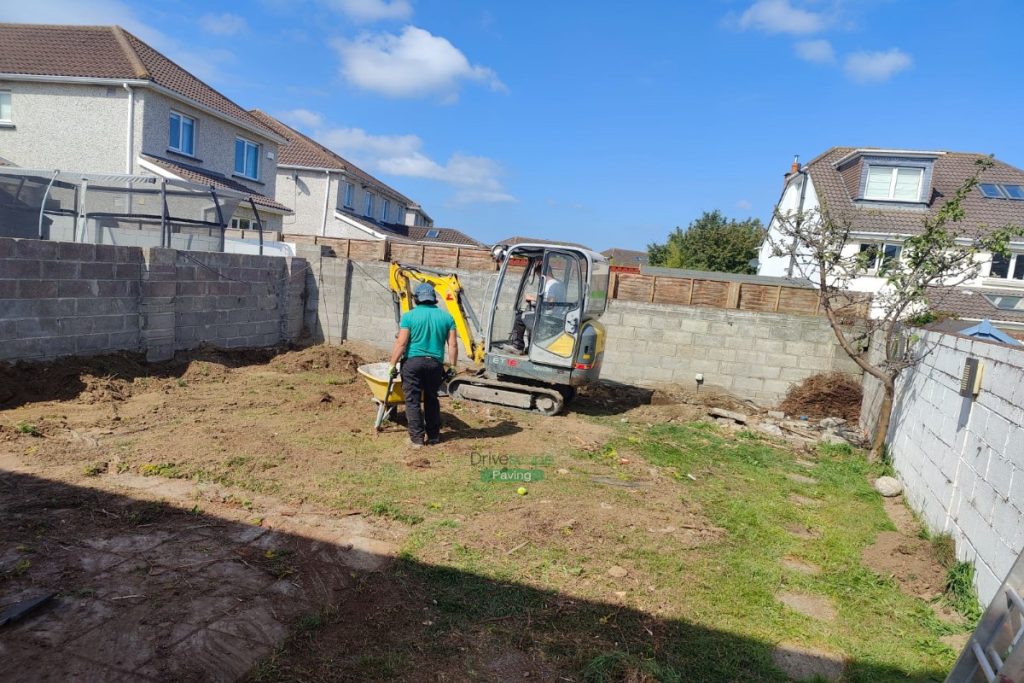 Porcelain Tiled Patio with Raised Flowerbeds in Knocklyon, Dublin (1)
