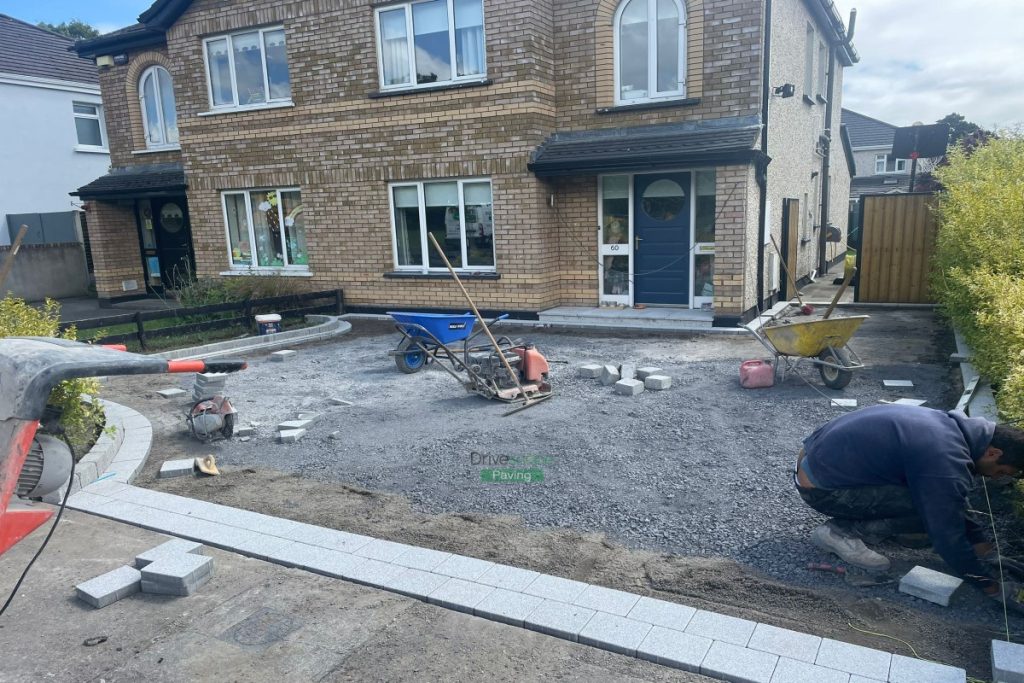 Asphalt Driveway with Silver Granite Borderline and Step in Clonsilla, Dublin (3)