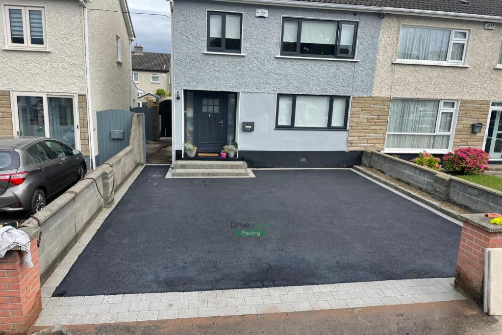 Asphalt Driveway with Steps and Porcelain Tiled Patio in Templeogue, Dublin